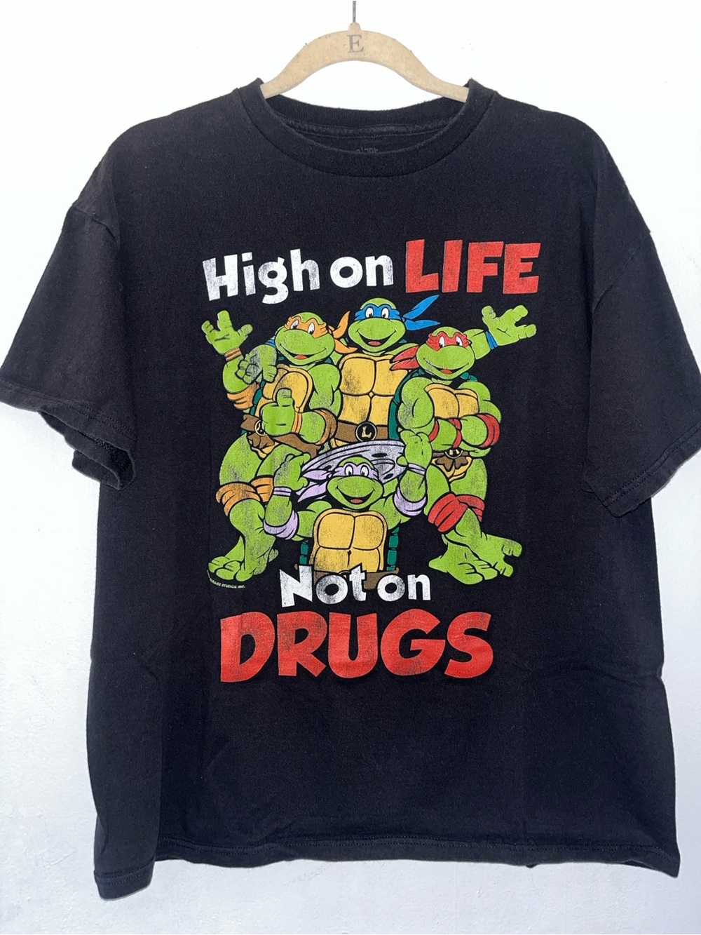 Teenage Mutant Ninja Turtles 'High on Life' Black Graphic Tee